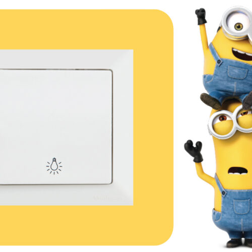 Minions 1 stiker oko prekidaca